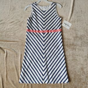 Linen bias panel girls dress size 16